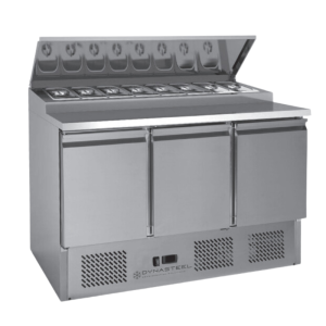 Saladette Compacte - 3 Durvis ar Atveramu Jumtu - Dynasteel