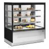 Vitrine Ledusskapis Letes 2 Stikla Durvis Melns - TEFCOLD LPD1203F/MELNS | Fourniresto