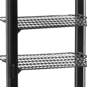 Vitrīna ar stikla durvīm, melna - 58 L | TEFCOLD