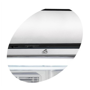 Stiklotais saldētavas vitrīna ar nojumi - 270 L TEFCOLD: redzamība, estētika un optimāla saglabāšana