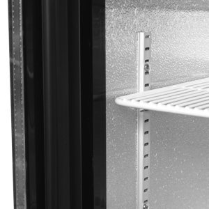 Aizmugurējais bārs ar dzesētāju - 1 stikla veramās durvis - 92 L