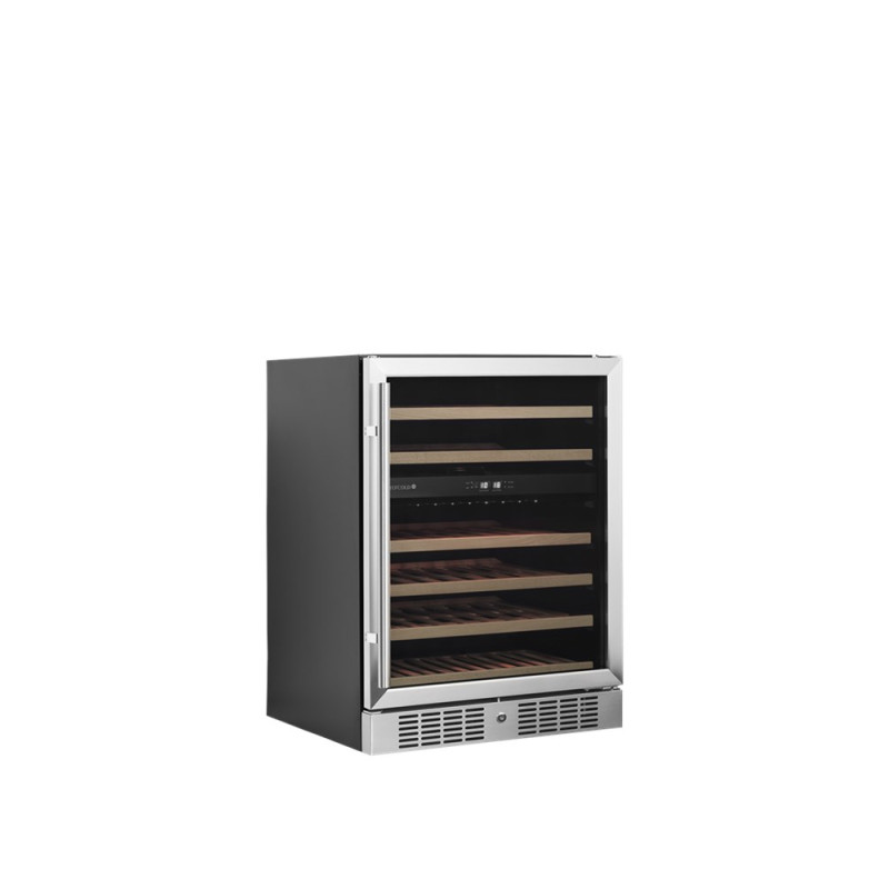 Vīna skapis ar 1 stikla durvīm - 46 pudeles TEFCOLD: Elegants un efektīvs dizains