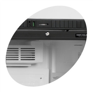 Ar dzērieniem piepildīts ledusskapis ar 1 stikla durvīm Balts - 347 L TEFCOLD - Elegants un Veiksmīgs