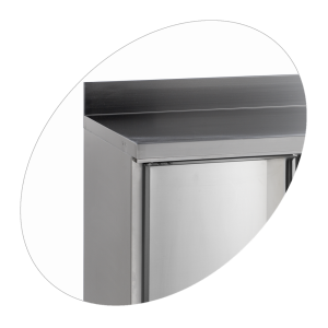 Nerūsējošā tērauda negatīvā dzesēšanas galds ar 2 durvīm GN 1/1 TEFCOLD - Optimāla uzglabāšana