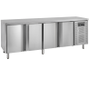Nerūsējošā tērauda negatīvā ledusskapja galds - 4 durvis - GN 1/1 TEFCOLD: optimāla veiktspēja virtuvē!