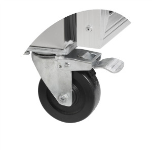 Galda ledusskapis nerūsējošā tērauda - 4 stikla durvis GN 1/1 - TEFCOLD CK7410G