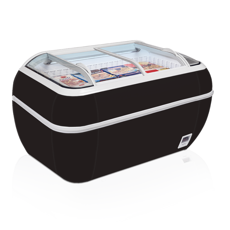 Saldētava Izliekts Stikls Melns 334 L TEFCOLD Prestige