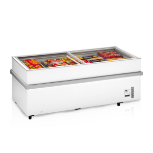 Stiklotais saldētājs ar bīdāmajām durvīm 652L TEFCOLD SSF200 • Augsta ietilpība, statiskais aukstums