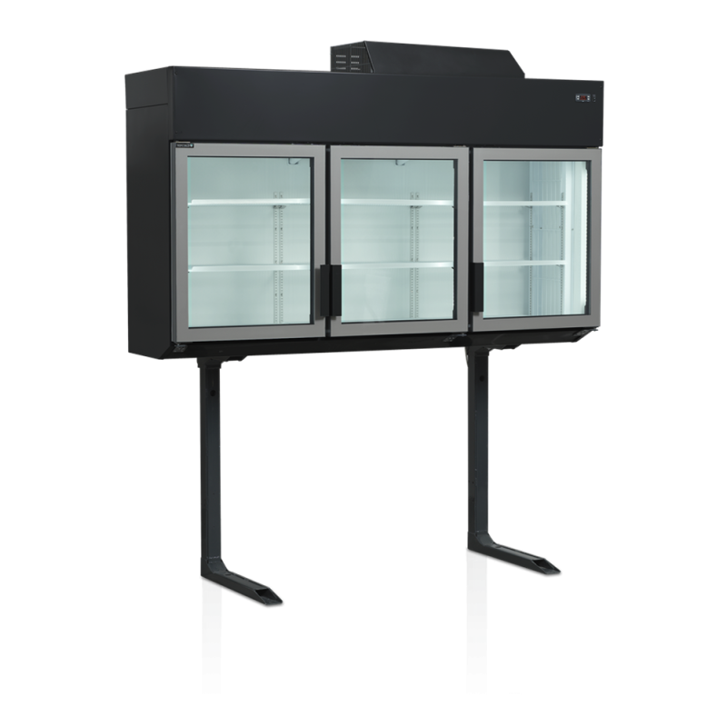 Saldētava Skapis TEFCOLD Melns - Liela Ietilpība 628L - Ideāli piemērots Supermārketam