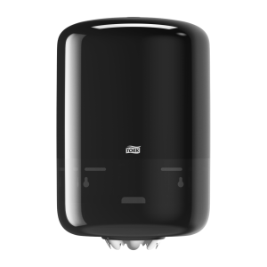 Tork melnais izdalītājs centrālās izvilkšanas rullītei Elevation: optimāla profesionālā higiēna