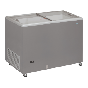 Slīdošām durvīm ar stikla logiem saldētava - 300 L