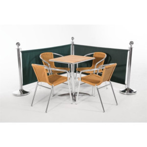 Zaļa Bolero auduma šķērslis - kvalitatīvs poliesters