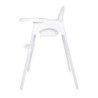 High Chair Baby White Glossy Bolero - Safety and Comfort