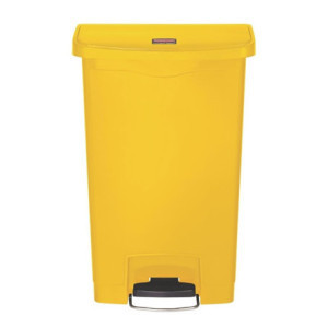Atkritumu tvertne ar pedāli Slim Jim Rubbermaid - dzeltena 50L
