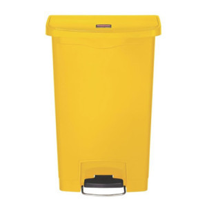 Atkritumu tvertne ar pedāli Slim Jim Rubbermaid - dzeltena 50L