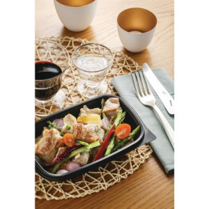 Ēdienu kastītes ar 500 ml tilpumu - 300 gabalu komplekts - Fastpac kvalitāte