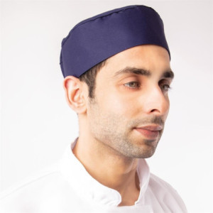 Zila virtuves cepure Whites šefu apģērbs A204 - Komforts un stils Izcepieties virtuvē!