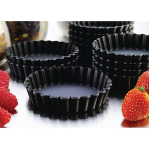 Apaļas tarteletes formas Cannelés - Ø 100mm Matfer Bourgeat: Gatavojiet nevainojamas tarteletes.