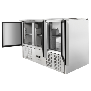 Saladette Compacte 3 Portes - Ar Bīdāmo Vāku - Dynasteel