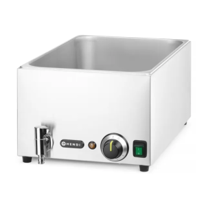 Bain-marie virtuvei ar iztukšošanas krānu