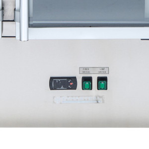 Saladette Ledusskapis 4 GN 1/1 - 3 Stikla Durvis - Dynasteel