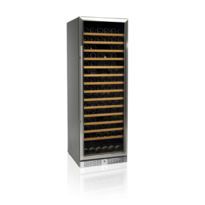 Vīna skapis TEFCOLD nerūsējošais tērauds - 165 pudeles - Mūsdienīgs dizains