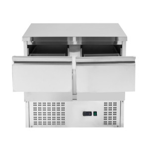 Pozitīvs atdzesēts galds - 4 GN 1/2 atvilktnes - Dynasteel