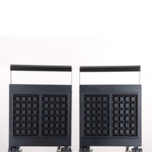 Dubultā elektriskā vafeļu panna - Lježas - Dynasteel