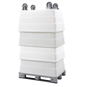 Pilna pelēka paletes 1200 x 800 x 165