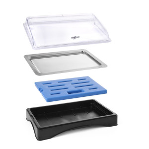 Prezentācijas vitrīna ar ledus atdzesēšanu - GN 1/1 - HENDI