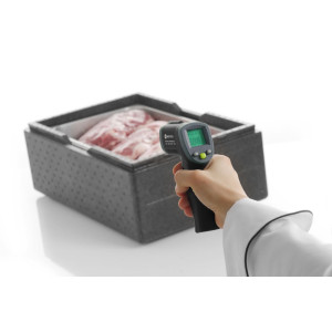 Infrasarkanais termometrs ar lāzera mērījumu