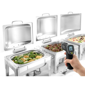 Infrasarkanais termometrs ar lāzera mērījumu