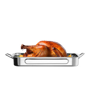 Plakans ar tērauda apvalku - 38,5 x 27,5 x 6 cm - Zīmols HENDI - Fourniresto