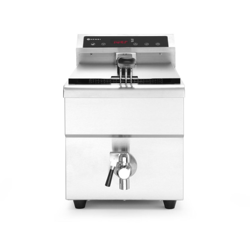 Indukcijas fritēze ar iztukšošanas krānu - 8 L