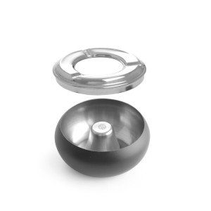 Melns terases peldeņu nodalījums - diametrs 105 mm