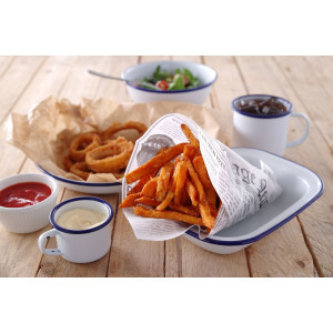 Svītrains sējums ar sēru papīru - 250 x 350 mm - 500 gabali