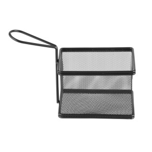 Mazs melns miniatūrais kartupeļu grozs - 125 x 100 mm