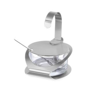 Stikla un nerūsējošā tērauda siera kārba