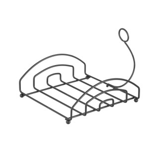 Melna galda dvieļu turētāja - 210 x 205 mm - HENDI zīmols