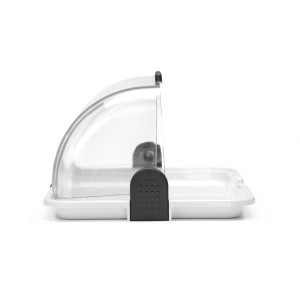 Taisnstūra izstādes logs ar slīdošu vāku - 465 x 310 mm