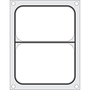 Sietu blīvēšanas matrica manuālajai blīvētājai - 2 nodalījumi - Hendi