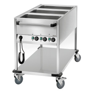 Bain-Marie vežimē - 3 GN 1/1