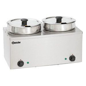 Bain-Marie ar 2 x 6,5 litriem mērcēm profesionāļiem restorānu nozarē