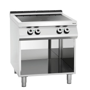 Profesionāla Bartscher 900. sērijas keramikas plīts - 4 radiācijas zonas