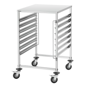 Gastronorm mērogs ar 7 GN 2/1 traukiem no Bartscher zīmola