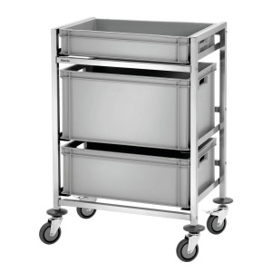 Uzglabāšanas ratiņi eiro normas kastēm