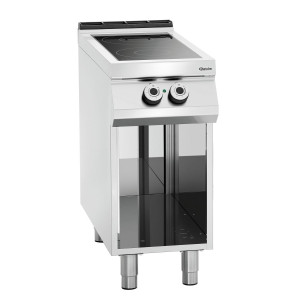 Divu radiāciju zonu stikla keramikas plīts - atvērtais apakšējais daļa no Bartscher zīmola