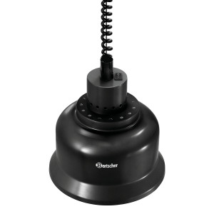 Infrasarkanā sildītāja lampa melnā krāsā - Bartscher