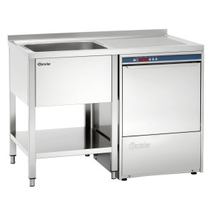 Iegrūšamā mazgātava 700 mm - noplūdes caurule pa labi