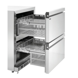 Refrigerētais galds ar 2 durvīm un 2 nodalījumiem - L 600 x D 600 mm - Bartscher